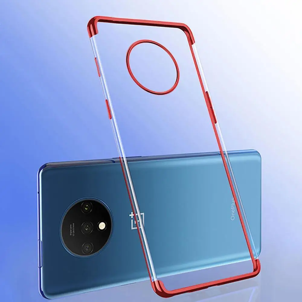 Роскошный прозрачное покрытие Тонкий силиконовый чехол для OnePlus 7T 7 Pro Чехол 6T 5T 6 5