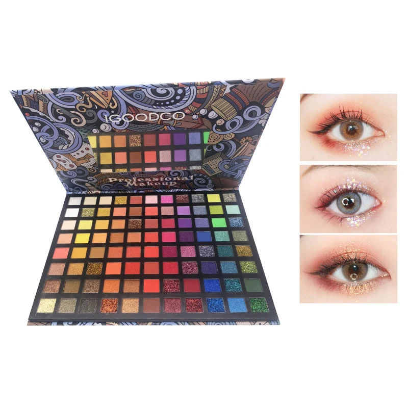 Высокое качество Водонепроницаемый 88 Цвет глаз тени для век матовое стекло с