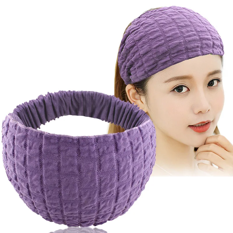 

Winter wide edge elastic headband simple non-slip headband