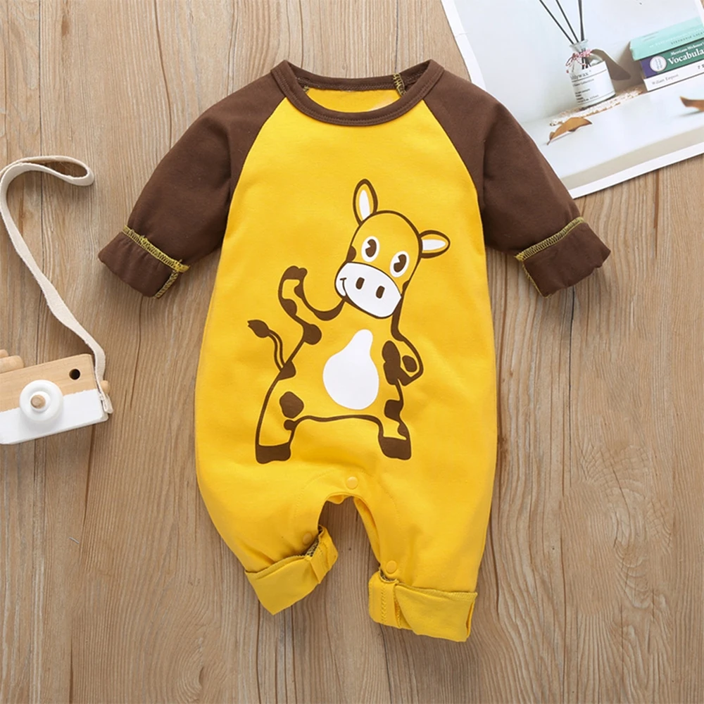 Для младенцев для новорожденных маленьких мальчиков и девочек с принтом