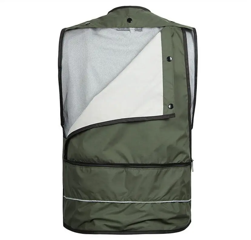 Новый стиль жилет быстросохнущие сетки мульти-карманная фотография Рыбалка