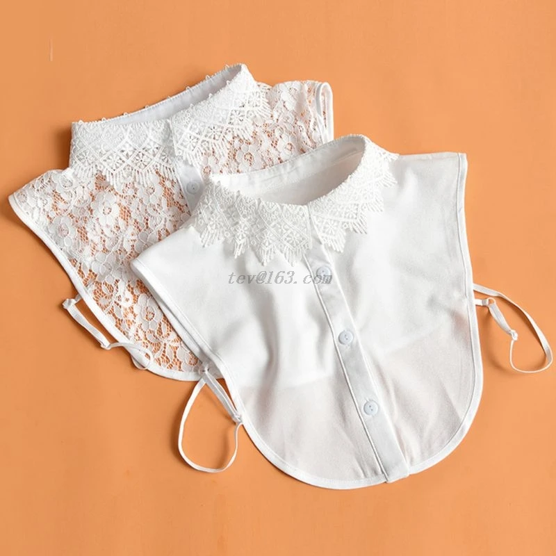 Женская блузка для девочек свитер жилет с фальш воротником отделанный съемным