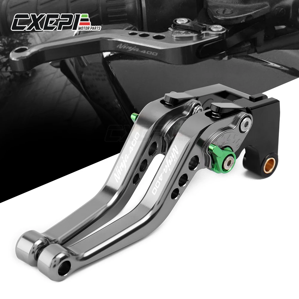 Новый короткий мотоцикл NINJA400 с логотипом CNC алюминиевые складные выдвижные