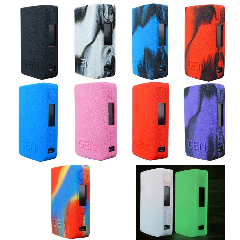 2 шт Защитный силиконовый чехол для GEN 220w pod mod kit текстура кожи Чехол резиновый