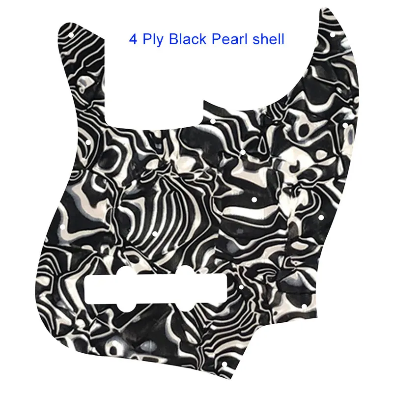 black pearlshell Pleroo заказное качество накладки-для 11 отверстий 4 струны MIJ Janpan джаз бас гитара накладки царапины пластины - Цвет: black pearlshell