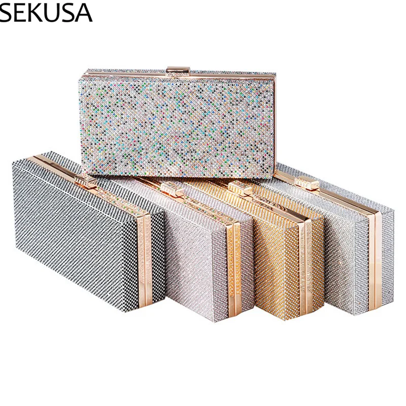 

Роскошные Стразы радио Стиль вечерние клатч для женщин модные женские кошельки и сумки дизайнерская сумка через плечо на цепочке сумка 202