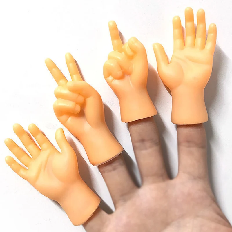 

2021 Design Funny Gloves Men Women Little finger set five fingers open Mini trickery teases cats Gloves with little hands