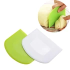 1 шт. Пластик миксер для теста скребок крем гладкая лопатка для приготовления торта Формы для выпечки инструменты Кухня масла нож для теста резак формы для выпечки Инструменты