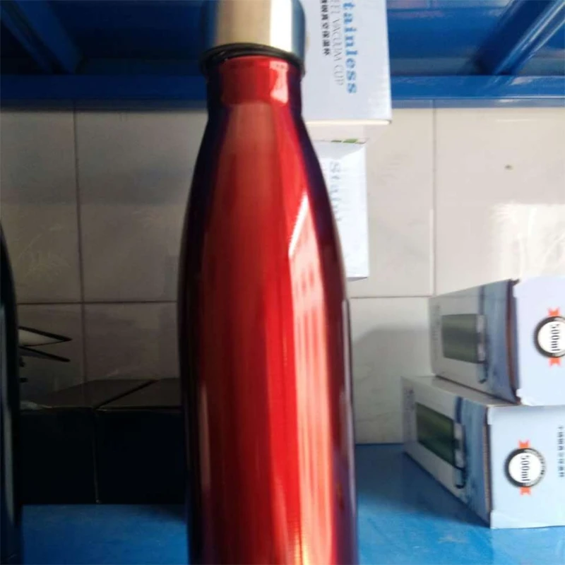 Бутылки для воды с двойной стенкой из нержавеющей стали вакуумной изоляцией 500 мл