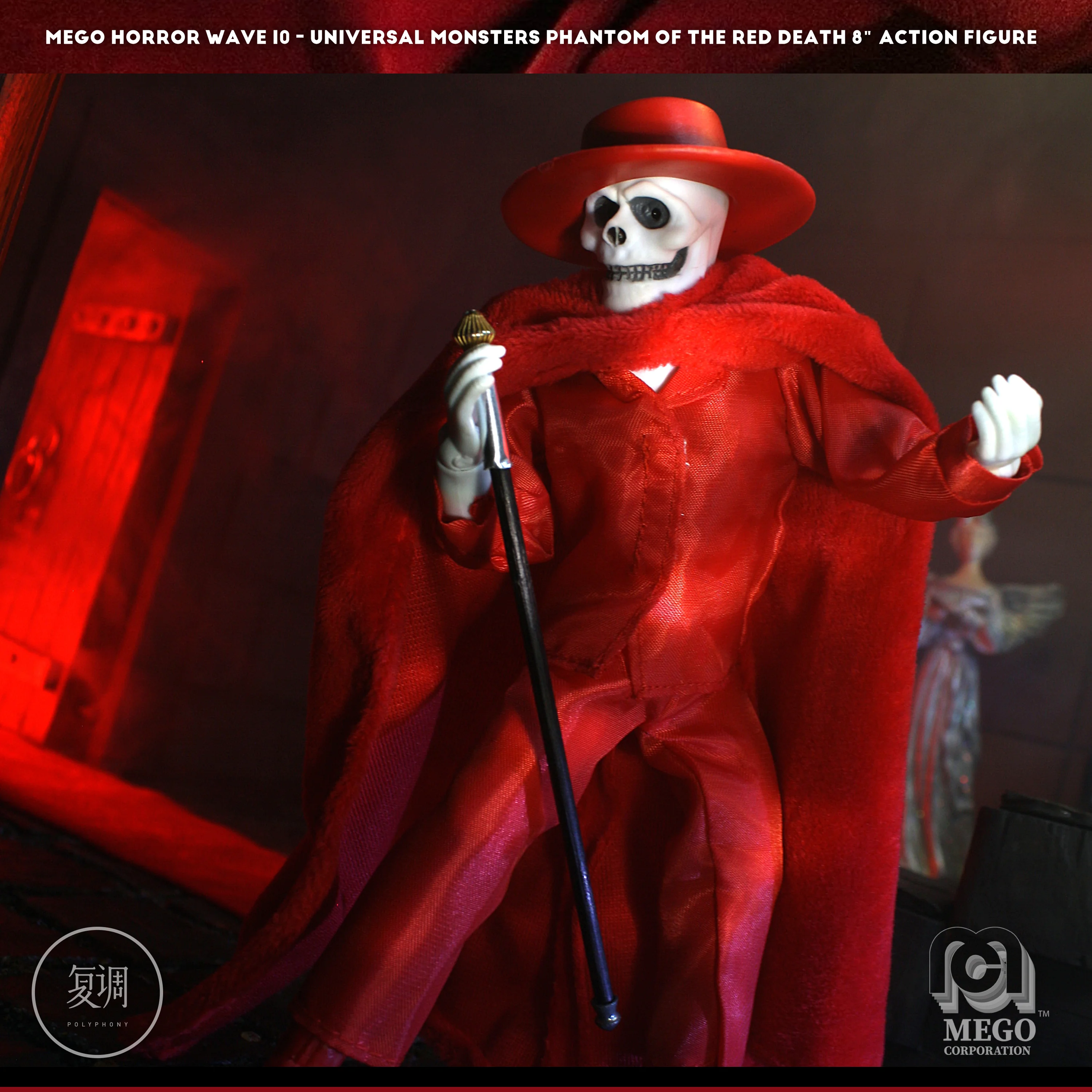 Оригинальная фигурка страшного фантома оперы Фантом красной смерти ПВХ экшн