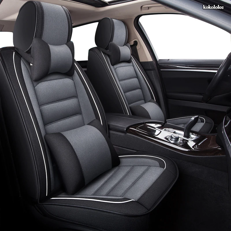 

Чехлы для автомобильных сидений kokololee, льняные, для Mercedes Benz W203 W210 W211 AMG W204 C E S CLS CLK CLA SLK A20 class, Стайлинг автомобиля, автокресла