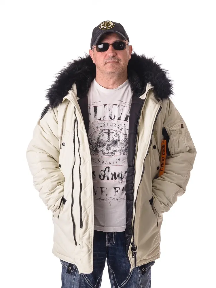 Nord Denai Oxford Everest Мужская зимняя аляска капюшонон белая куртка оксфорд