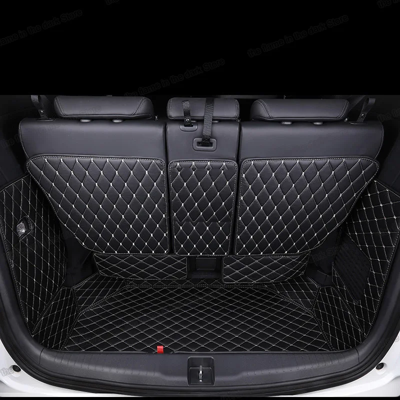 Кожаный коврик для багажника автомобиля подкладка груза honda odyssey 2014 2015 2016 2017 2018 2019