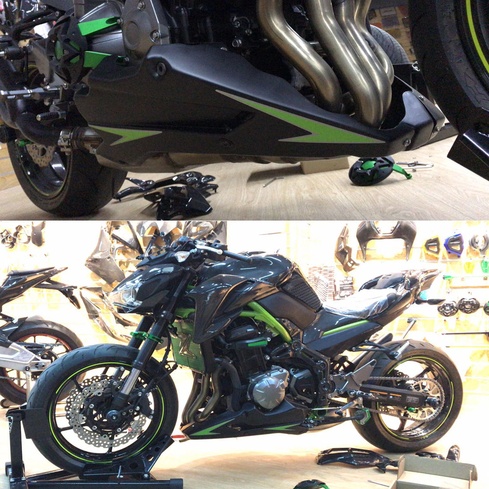 Artudatech левая и правая боковая Нижняя панель обтекателя Для Kawasaki Z900 2017 2018 2019