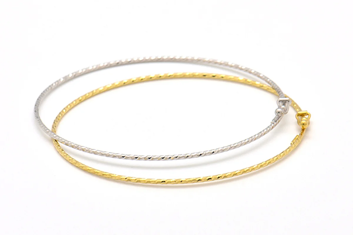 Горячее блестящее лазерное розовое/Белое 18K чистое Настоящее твердое настоящее золото AU750 браслеты для женщин девушки высококлассные модные ювелирные изделия подарок