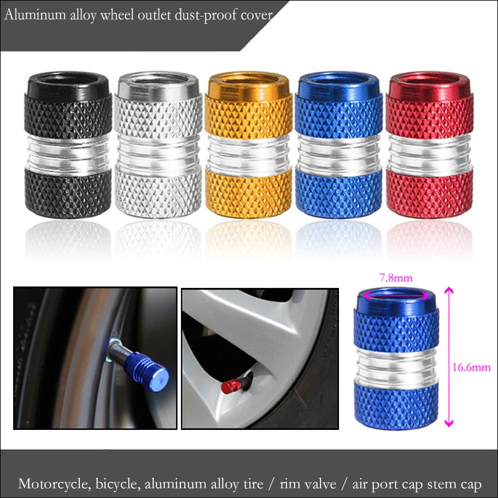 

2pcs Universal Car Motorcycle Wheel Tire Air Valve Stems Caps Dust Cover