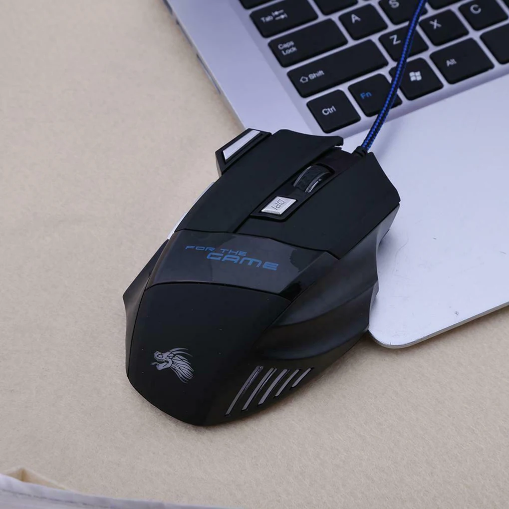 

Проводная оптическая USB-мышь, 5500 DPI, 7 кнопок