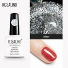 Лак лазерный ROSALIND для ногтей, блестящий Гель-лак, полулак для дизайна ногтей, УФ светодиодная лампа, Гель-лак