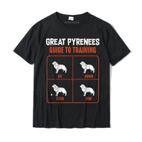 great pyrenees guide to training funny dog pet lover t shirt camisas hombre t shirt new design printed cotton men tees design