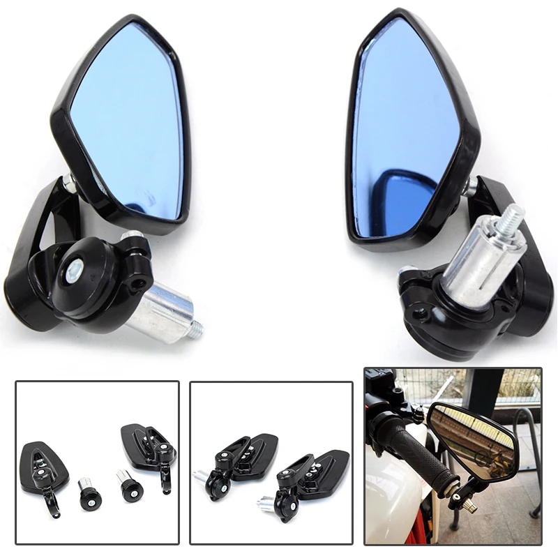 Motorcycle mirrors bar end mirror Rear view Motor handlebar end mirror For kawasaki Z650 z900 YAMAHA YZF 250 DUCATI MONSTER 620