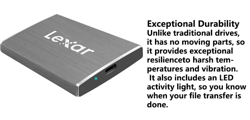 Lexar USB 3,1 внешний SSD HDD 550MBS 240GB 512GB Тип C портативные твердотельные накопители Duro Externo Nas сервер внешний жесткий диск