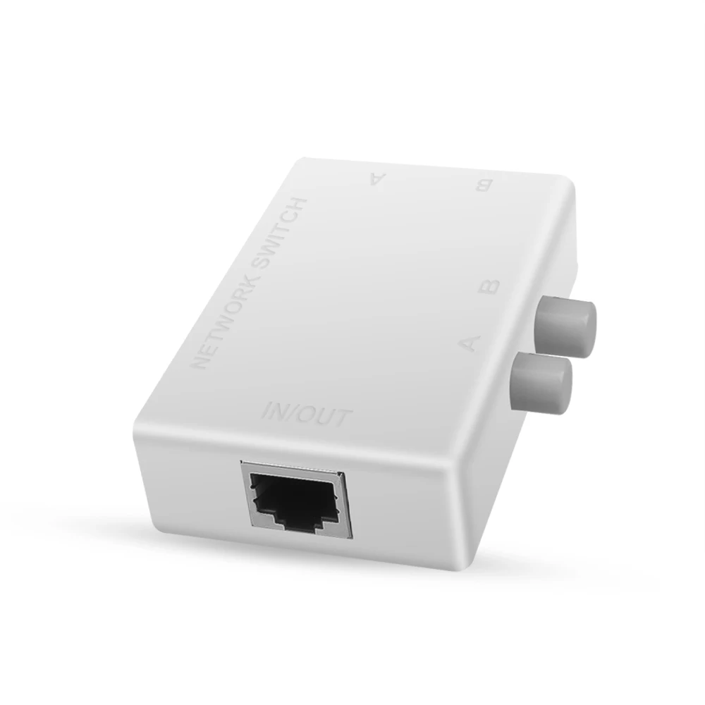 Мини 2 Порты и разъёмы RJ45 RJ-45 сетевой коммутатор gigabit Ethernet коробка Коммутатор на