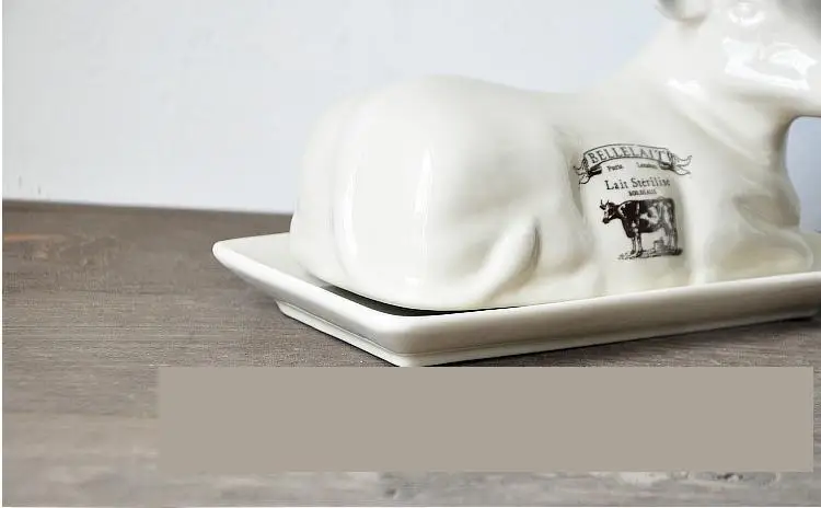 Коровы масленка милые животные тарелка для закуски лоток десертная резные