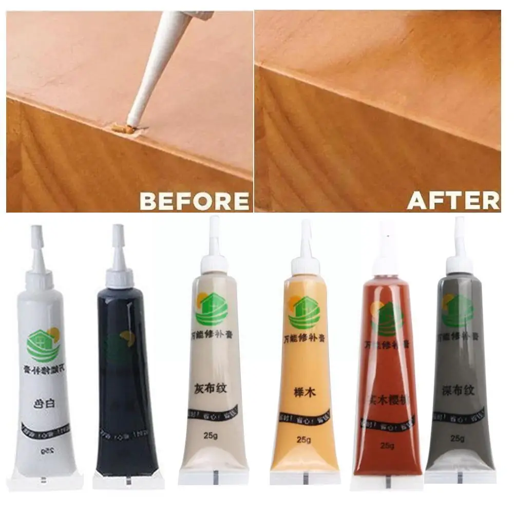 

1pc Furniture Repair Cream Wood Furniture Refinishing Complementary Paint Beautifying Floor Repair Agent Color Paste H7E4