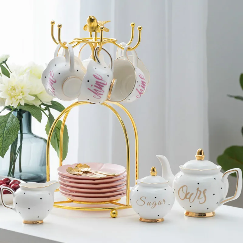 Портативная керамическая кофейная чашка европейские маленькие Роскошные чашки