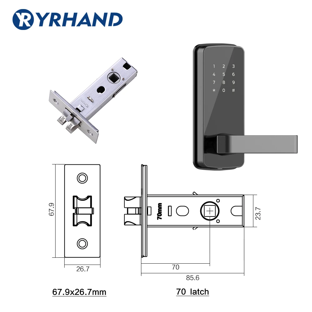 Электронный дверной замок без ключа Умный Замок приложение карта RIFD Bluetooth цифровой дверной замок для дома и квартиры безопасности