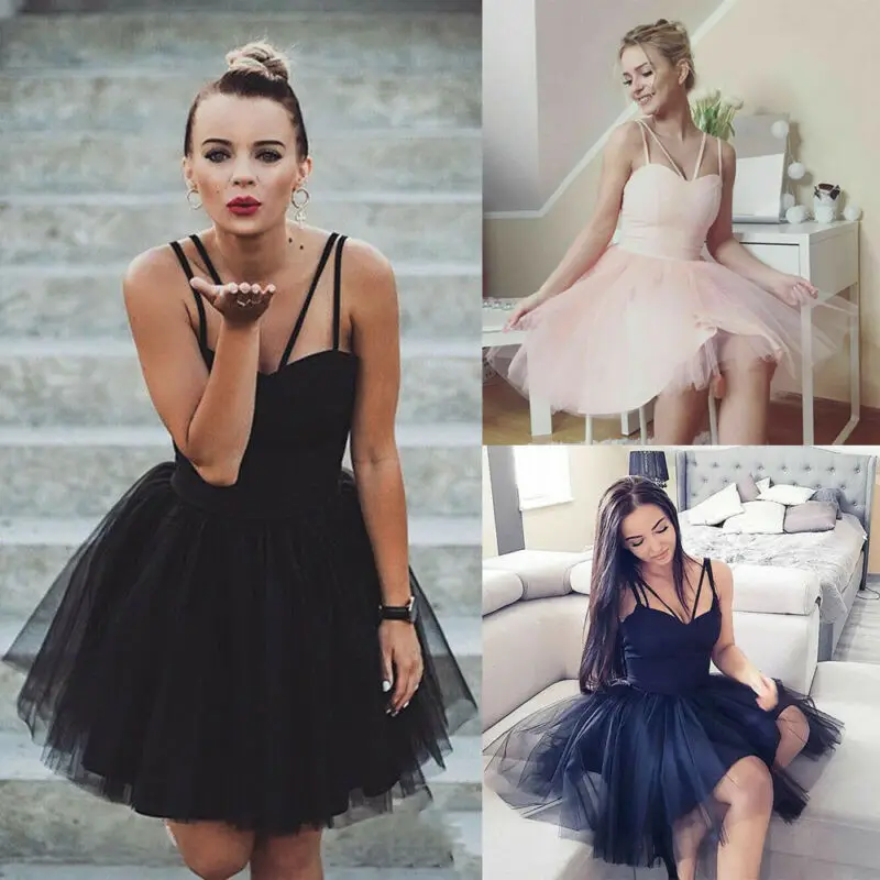 Женское платье модные женские короткие тюлевые платья-пачки с ремешками для