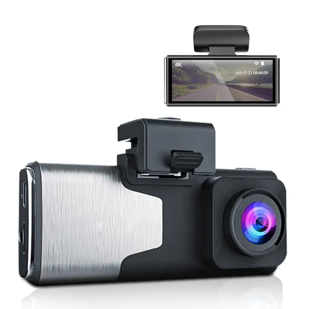 

Car DVR Dash Cam 3.0 Inch 4K Driving Recorder 3840*2160P Ultra Clear Night Vision Parking Monitoring Hidden DVR WIFI GPS