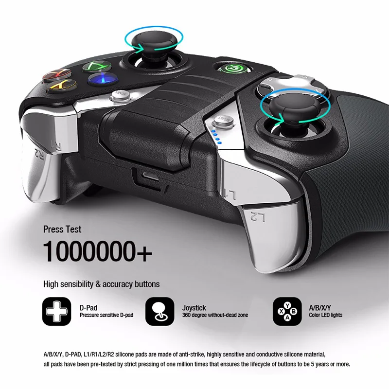GameSir G4 Беспроводной 4 0 2 4G Bluetooth USB приемник Геймпад контроллер для Windows PC tv BOX