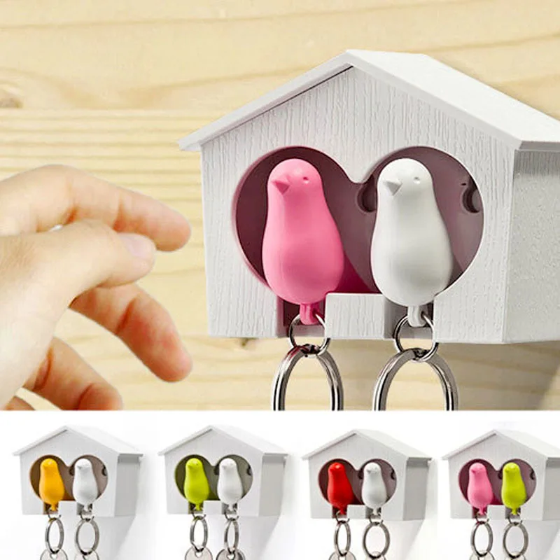 

Creative Couple Keychain Cute Key Holder Wall Hanger Storage Rack Key Manager Hanging Wall Home Living Room Bedroom Decorations