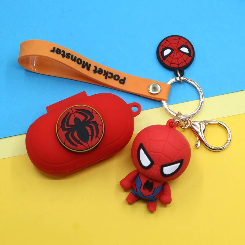 Чехол для наушников Marvel с брелоком Samsung Galaxy Buds/Buds + силиконовый чехол беспроводных