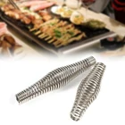 Гриль для барбекю на открытом воздухе, ручка из нержавеющей стали, пружинная печь, печь, печь для курения, горячий дом, творчество, портативный, новинка 2022