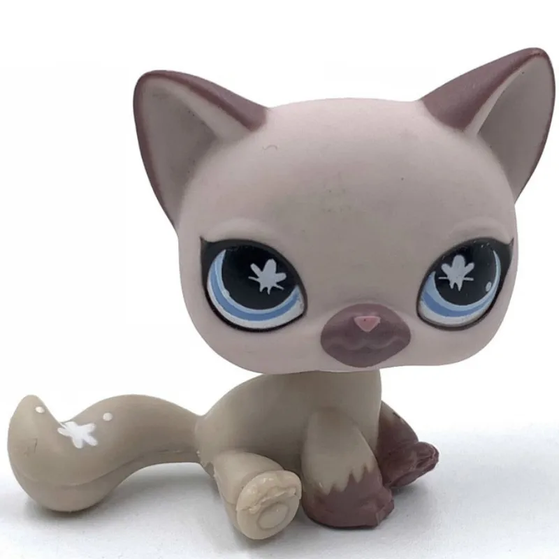 Лпс стоячки кошки собаки игрушки Lps кошка старый pet shop игрушка маленькая короткая шерсть котенок Гималайский котенок husky собака Спаниель колли great dane редкая коллекция фигурок - Цвет: 664