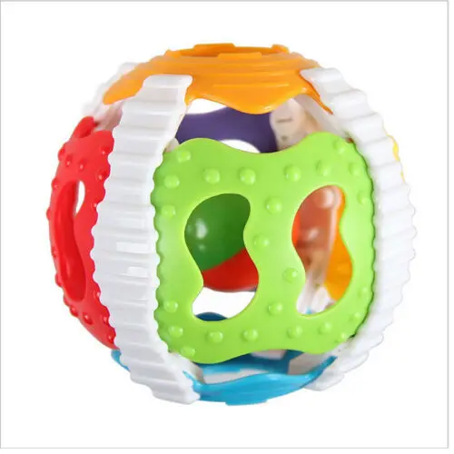 Juguetes coloridos para beb&eacute;s, sonajero infantil, Bola de mano, campana, juguete educativo Musical, m&oacute;vil-3