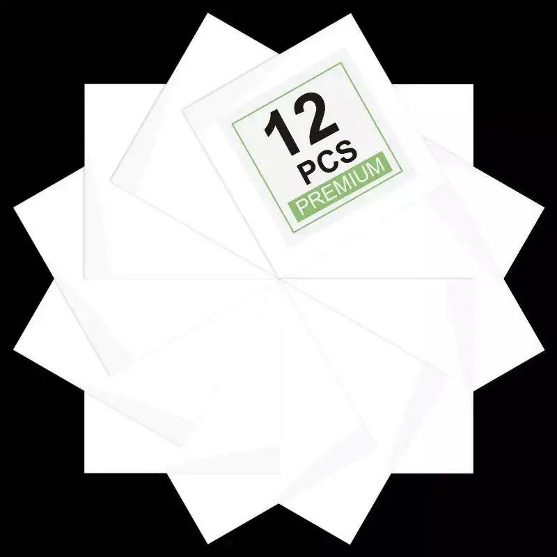 

Fast delivery Heat Transfer Vinyl HTV for T Shirts 30cm 25cm Precut Sheets 12 pieces white