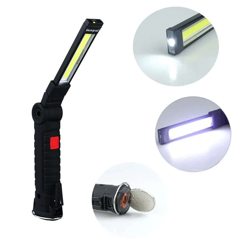 Ручные рабочие фонари 10 Вт для обслуживания автомобиля складные с магнитным