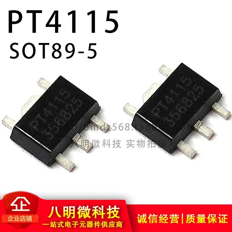 10 шт., PT4115 SOT-89, 4115 Φ Драйвер IC/понижающий преобразователь/фотометрический драйвер постоянного тока