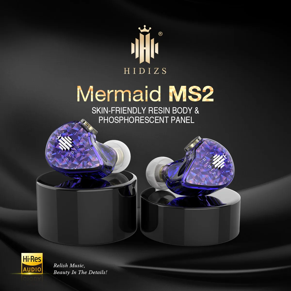 Hidizs MS2 Наушники Hi Fi In Ear гибридные Двойные драйверы (1 Knowles BA + 1 DD) проводной спорт
