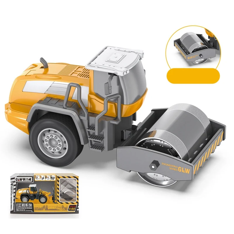 

1:55 Simulation Alloy Car Model Engineering Excavator Transporter Toy Children Early Learning Vehicle Car Model Birthday Gift