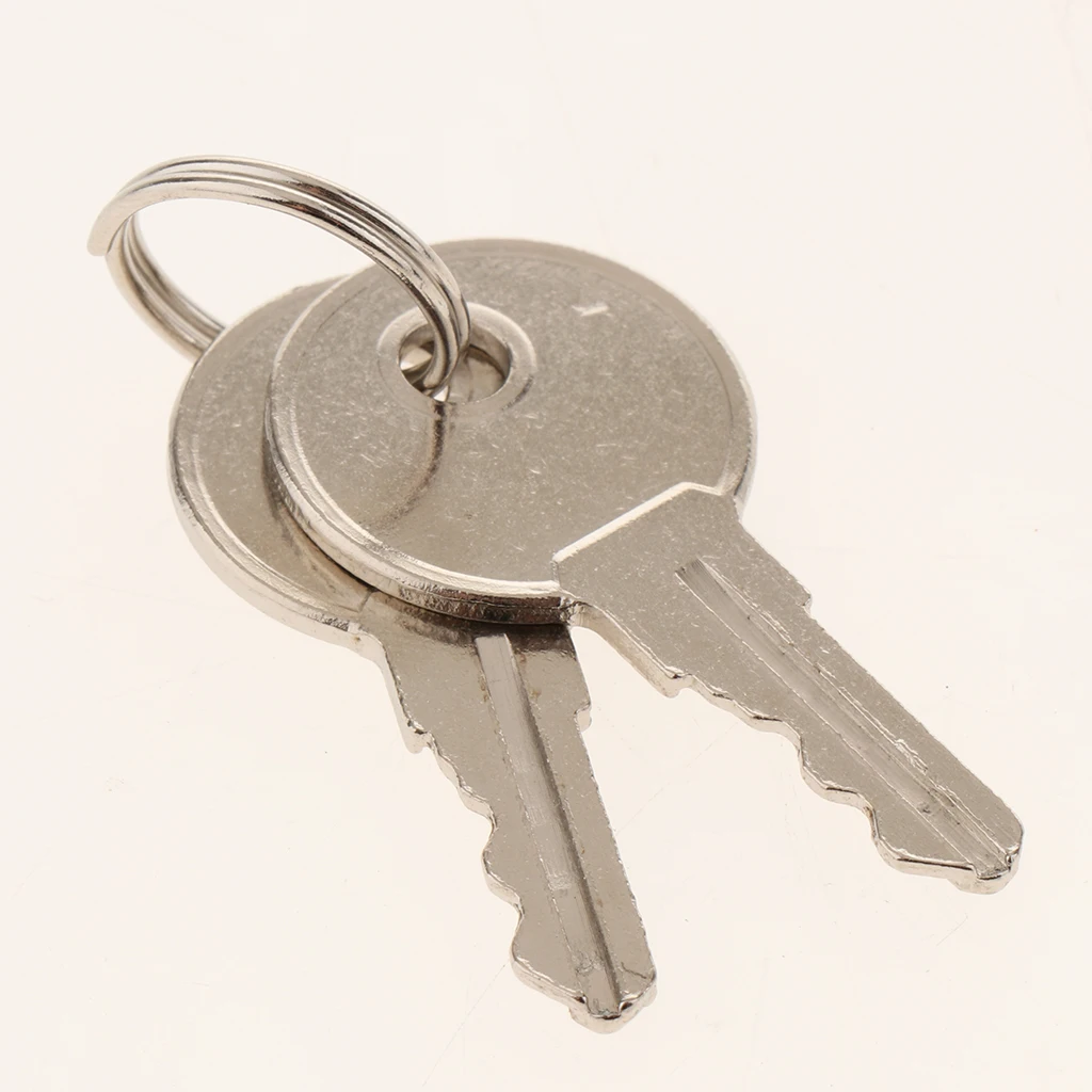 

Black secure garage door T handle lock with 2 keys for tool box cabinet truck