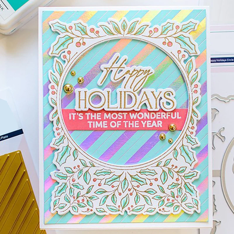 2021 New DIAGONAL STRIPES Hot Foil Plate Metal Cutting Dies Set For DIY Crafts Making Greeting Card Scrapbooking No Clear Stamp | Дом и сад