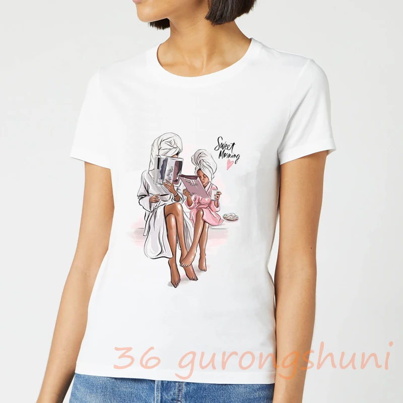 Летние топы белая футболки женские в стиле Гарри для мамы и детей kpop harajuku