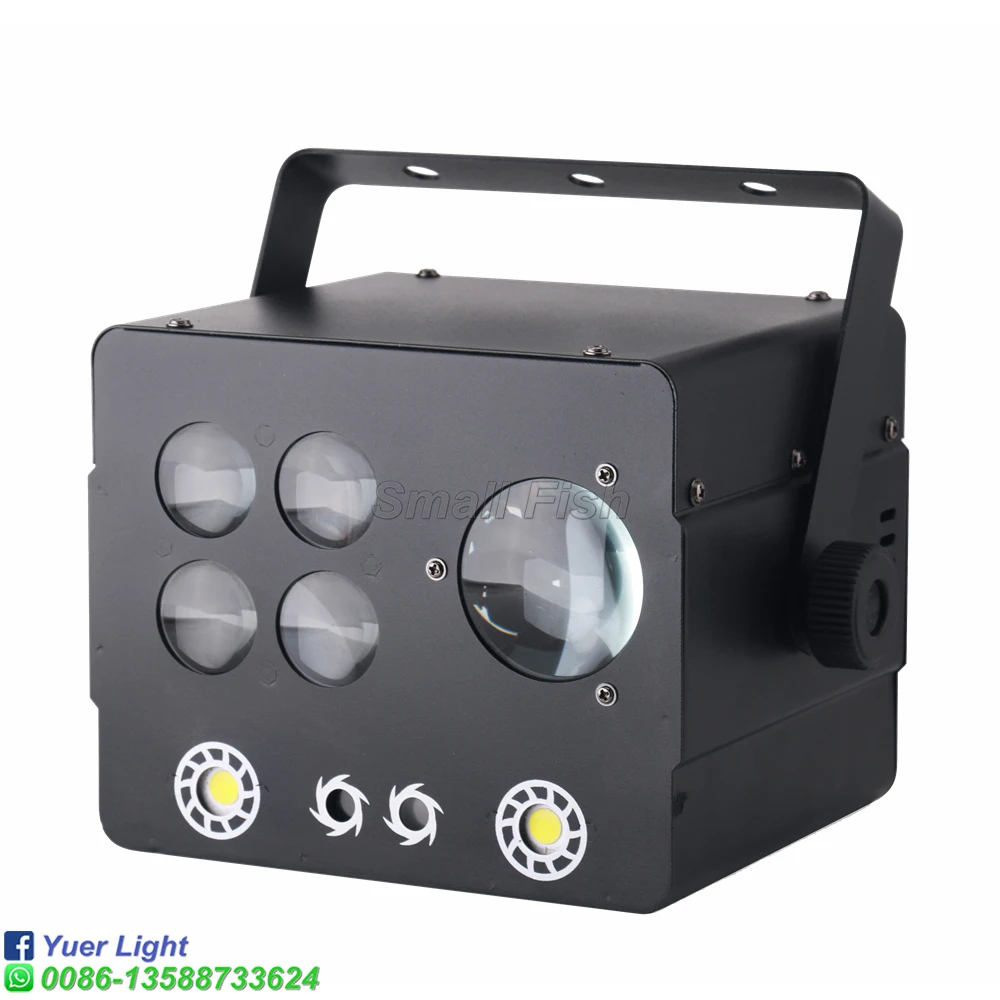 Новейший 60 Вт светодиодный Многофункциональный 4 в 1 лазерный светильник DMX512