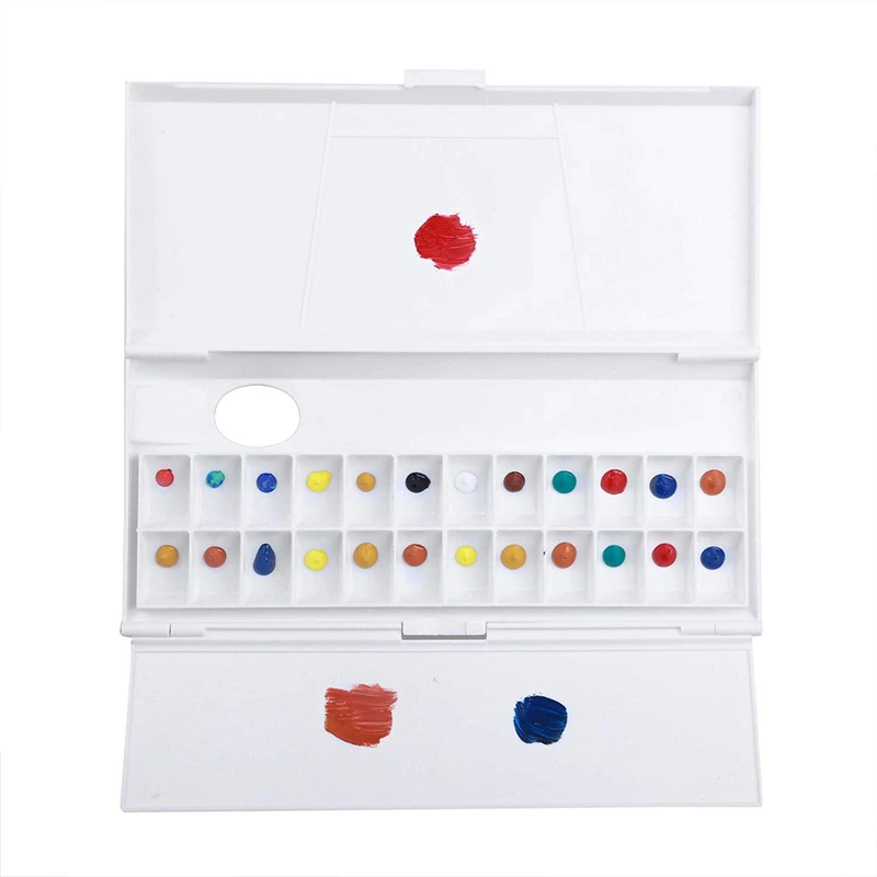 24 Сетки складные увлажняющие акварельные палитры для художника масляные краски