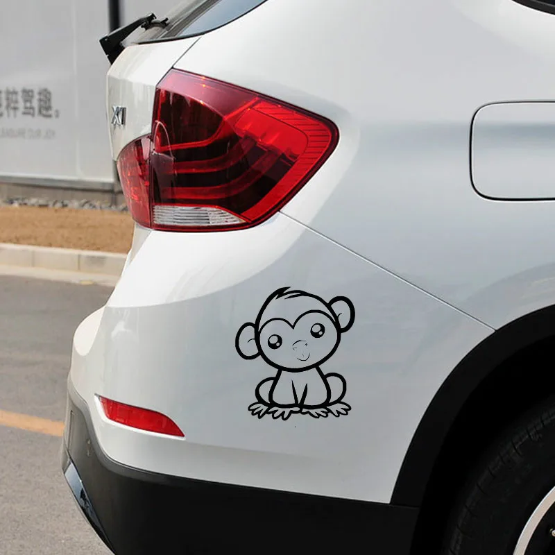Милая обезьяна Забавный грузовик для Авто/бампер/окно виниловая наклейка