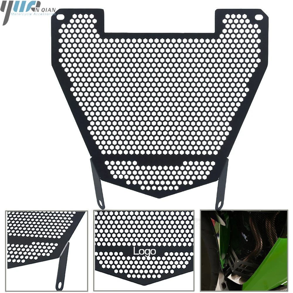 

Motorcycle Accessories Motorbike CNC Air Intake Grill Guard Cover Protector Fits For Kawasaki Ninja 400 Ninja400 2018 2019 2020